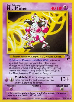 Mr. Mime — Base Set 2 27