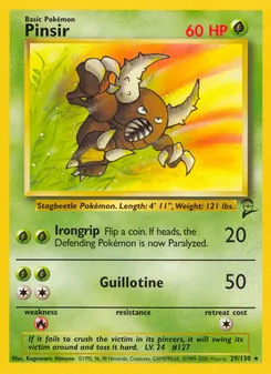 Pinsir — Base Set 2 29