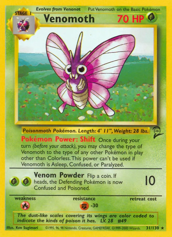 Venomoth — Base Set 2 31