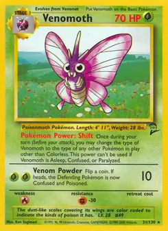 Venomoth — Base Set 2 31