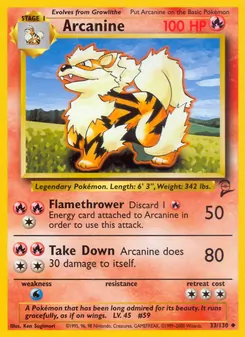 Arcanine — Base Set 2 33