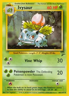 Ivysaur — Base Set 2 44