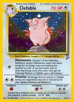 Clefable — Base Set 2 5