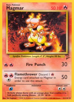 Magmar — Base Set 2 51
