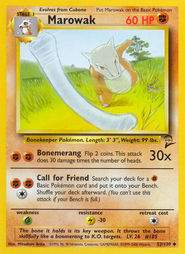 Marowak — Base Set 2 52