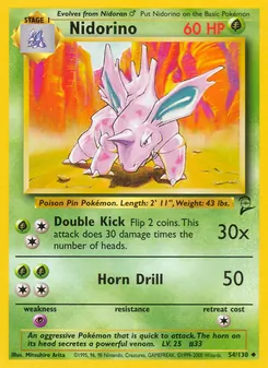 Nidorino — Base Set 2 54