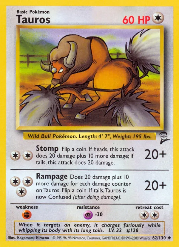 Tauros — Base Set 2 62