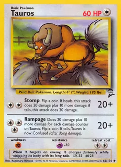 Tauros — Base Set 2 62