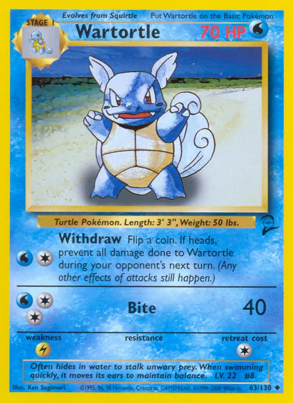 Wartortle — Base Set 2 63