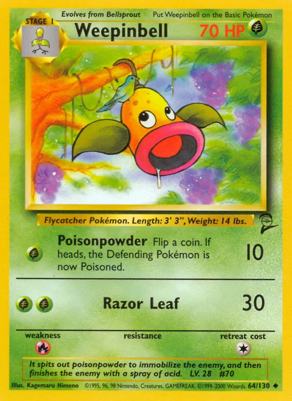 Weepinbell — Base Set 2 64