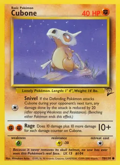 Cubone — Base Set 2 70