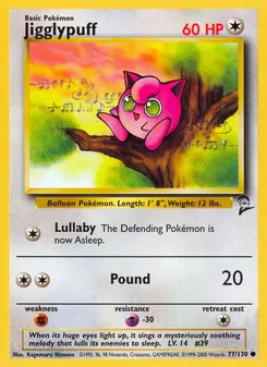 Jigglypuff — Base Set 2 77