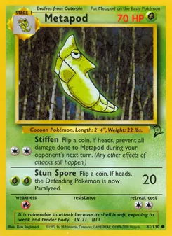 Metapod — Base Set 2 81