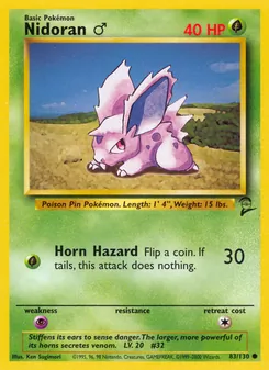 Nidoran♂ — Base Set 2 83