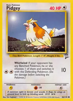 Pidgey — Base Set 2 86