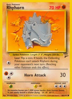 Rhyhorn — Base Set 2 90