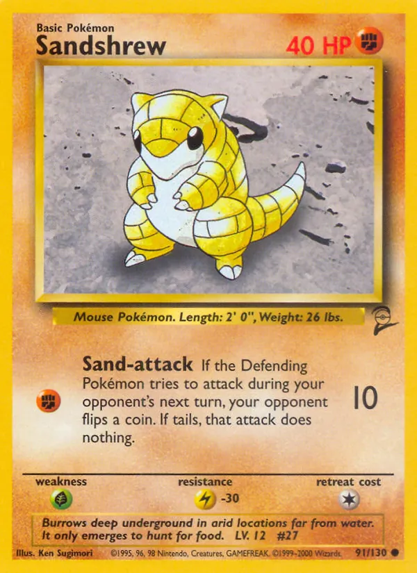 Sandshrew — Base Set 2 91