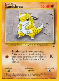 Sandshrew — Base Set 2 91