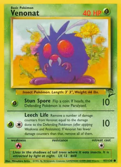 Venonat — Base Set 2 97