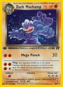 Dark Machamp — Team Rocket 10