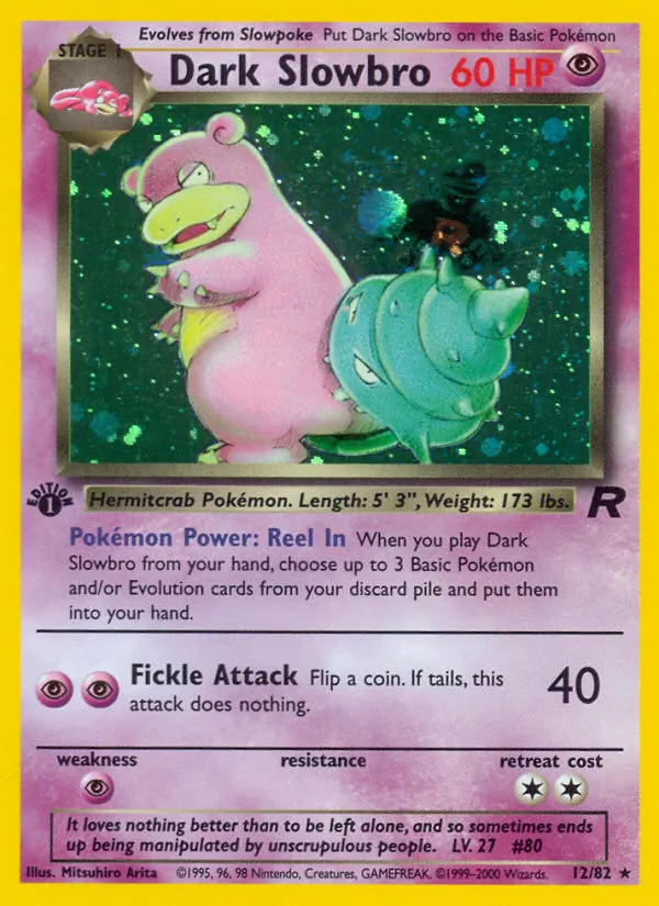 Dark Slowbro — Team Rocket 12