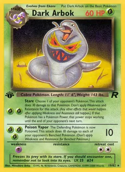 Dark Arbok — Team Rocket 19