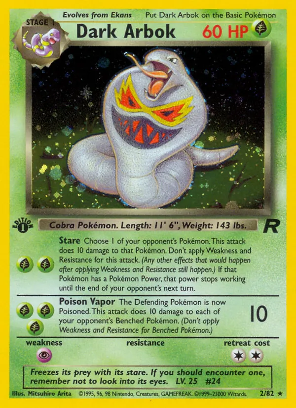 Dark Arbok — Team Rocket 2