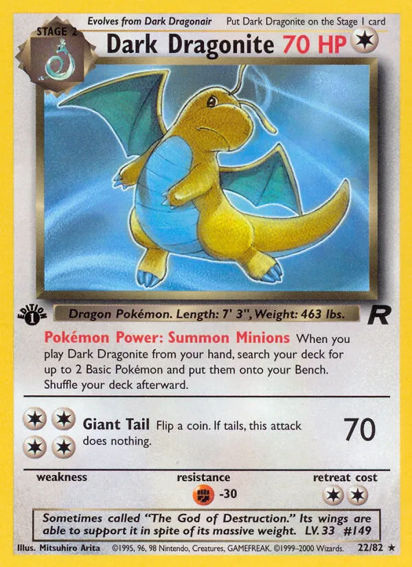 Dark Dragonite — Team Rocket 22
