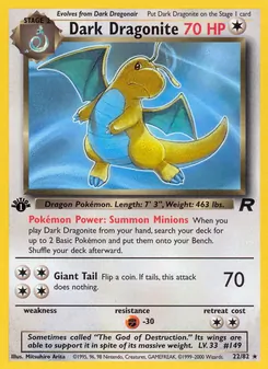 Dark Dragonite — Team Rocket 22