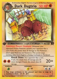 Dark Dugtrio — Team Rocket 23
