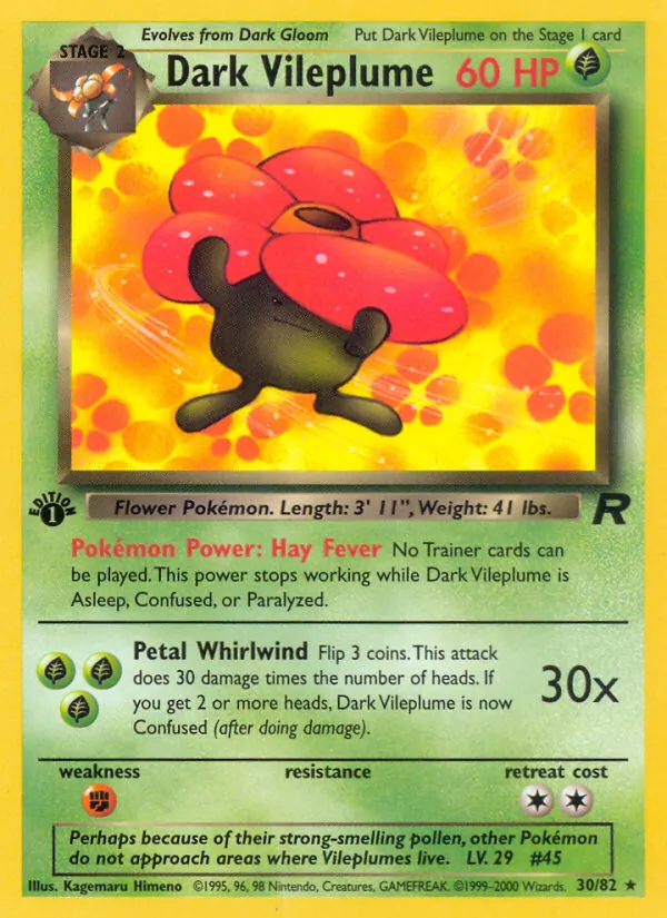 Dark Vileplume — Team Rocket 30