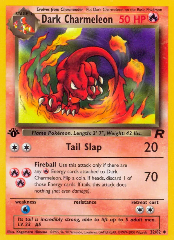 Dark Charmeleon — Team Rocket 32