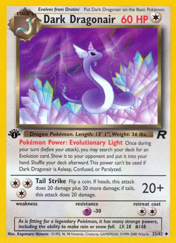 Dark Dragonair — Team Rocket 33