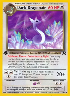 Dark Dragonair — Team Rocket 33