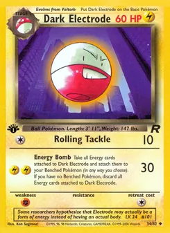 Dark Electrode — Team Rocket 34