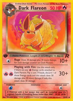 Dark Flareon — Team Rocket 35