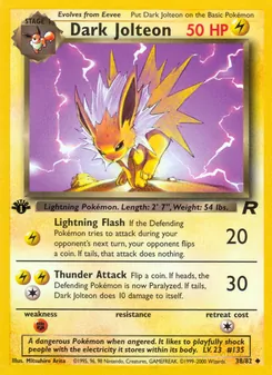 Dark Jolteon — Team Rocket 38