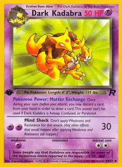 Dark Kadabra — Team Rocket 39