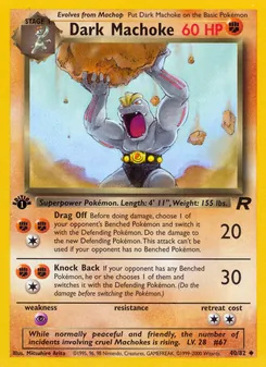 Dark Machoke — Team Rocket 40