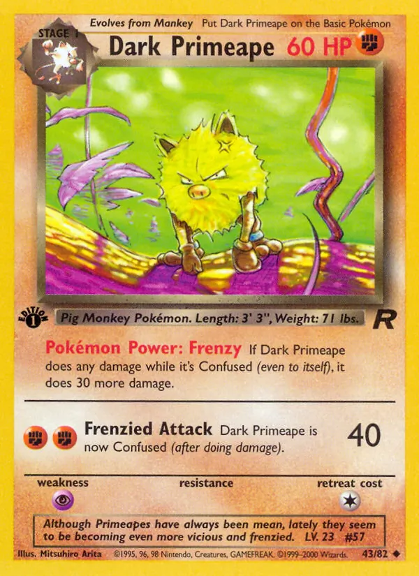 Dark Primeape — Team Rocket 43
