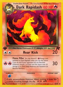 Dark Rapidash — Team Rocket 44