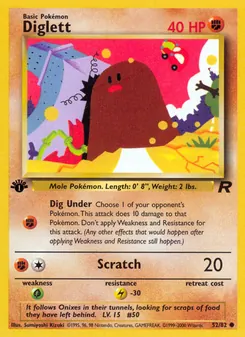 Diglett — Team Rocket 52