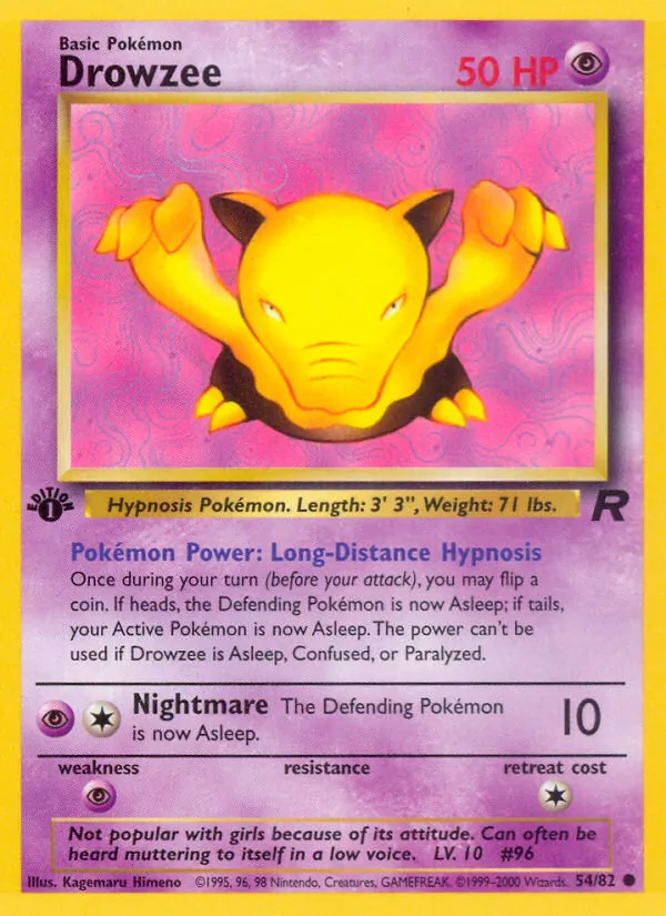 Drowzee — Team Rocket 54
