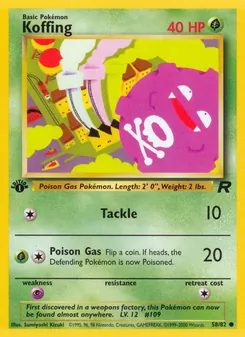 Koffing — Team Rocket 58
