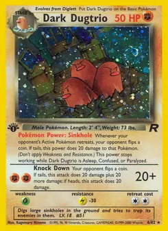 Dark Dugtrio — Team Rocket 6