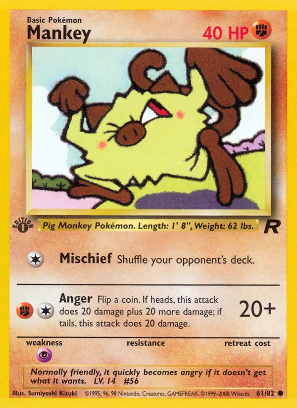 Mankey — Team Rocket 61