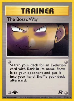 The Boss's Way — Team Rocket 73