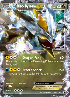 Kyurem Preto-EX — Tesouros Lendários 100