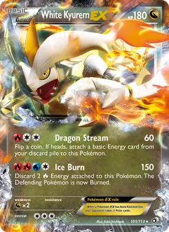 Kyurem Branco-EX — Tesouros Lendários 101