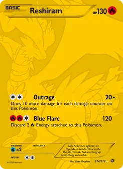 Reshiram — Tesouros Lendários 114